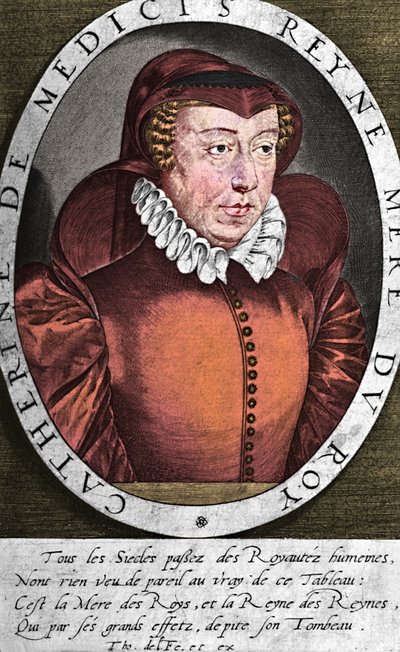 Catherine de Medici, koningin van Hendrik II van Frankrijk door Thomas de Leu