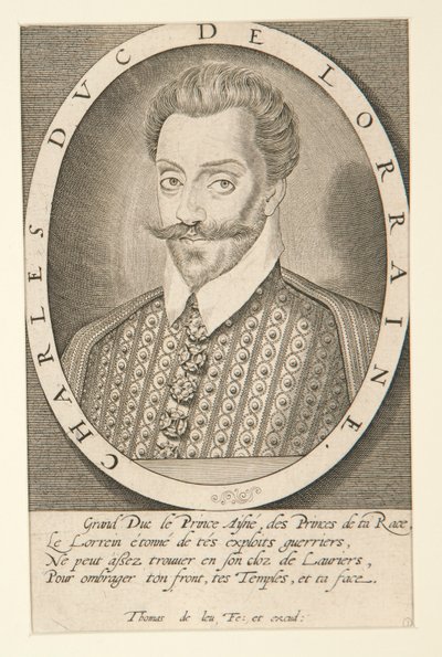 Charles, hertog van Lotharingen door Thomas de Leu