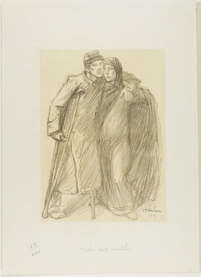 De gewonden helpen door Théophile Alexandre Pierre Steinlen