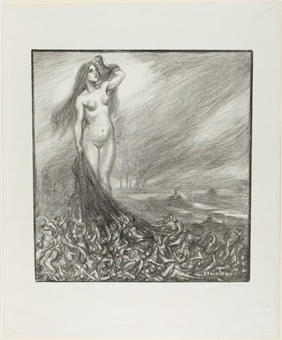 Hommage aan Zola door Théophile Alexandre Pierre Steinlen