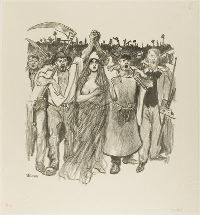 18 maart door Théophile Alexandre Pierre Steinlen