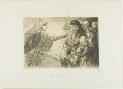Nationale bijstand door Théophile Alexandre Pierre Steinlen