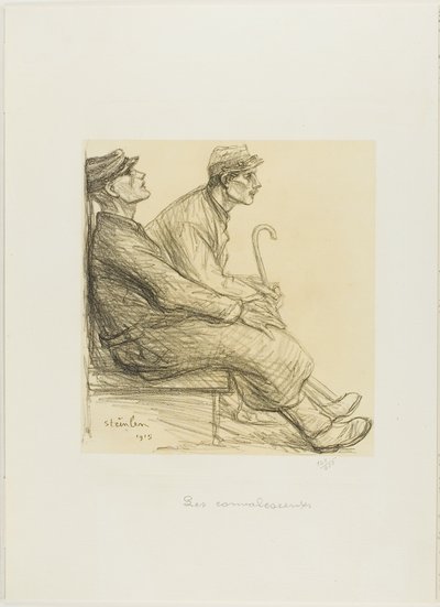 De Herstellende, plaat twee uit Actualités door Théophile Alexandre Pierre Steinlen