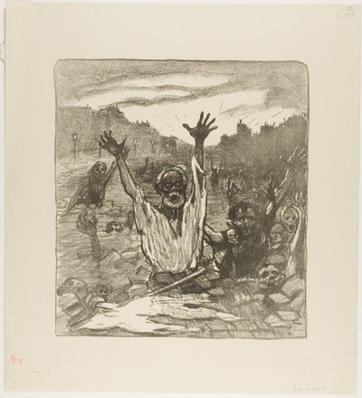 De schreeuw van de straten! door Théophile Alexandre Pierre Steinlen