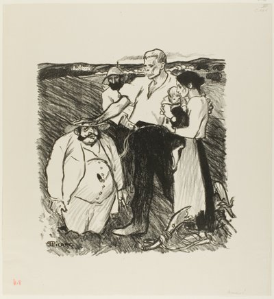 Morgen! door Théophile Alexandre Pierre Steinlen