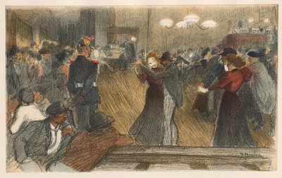 Bal de Barrière, 1898 door Théophile Alexandre Steinlen