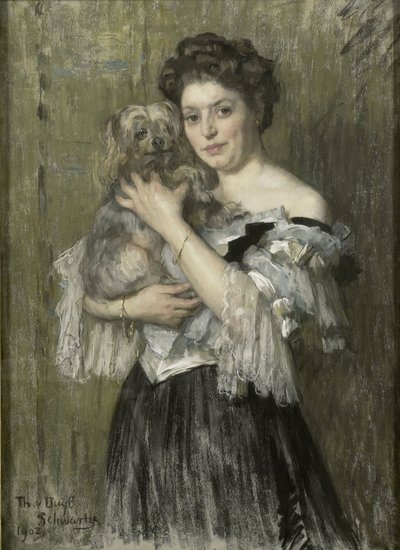 Maria Catharina Josephine Jordan (1866-1948). Echtgenote van de schilder George Hendrik Breitner door Thérèse Schwartze