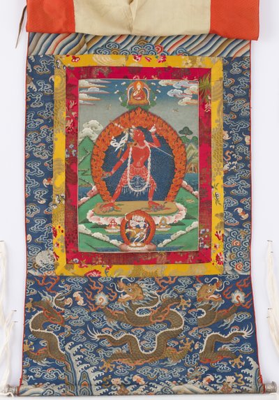 Dakini, 19e-eeuwse schildering, 19e en 18e-eeuwse textielranden door Tibetan School