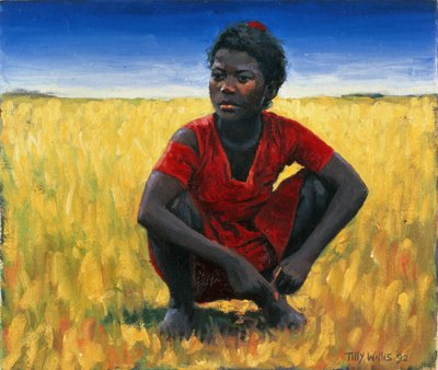 Meisje in Rood, 1992 door Tilly Willis