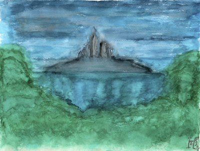 Het kasteel van Dark Island door Tim Hoinkis