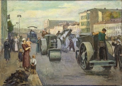 De reconstructie van Moskou door Timofei Ermilovich Pustovalov