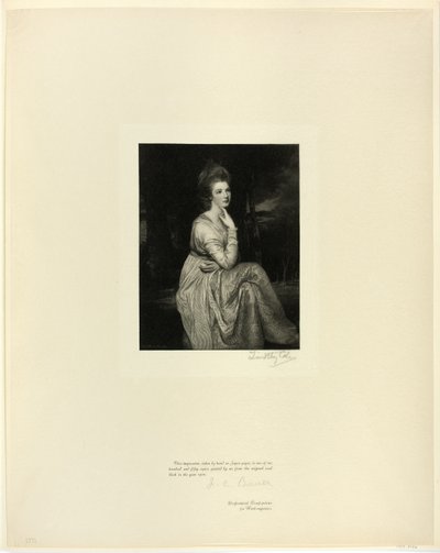 Lady Derby, van Oude Engelse Meesters door Timothy Cole