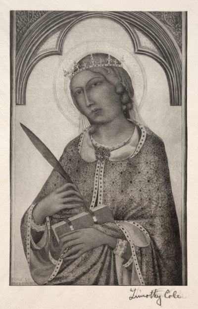 Oude Italiaanse Meesters: St. Catharina van Alexandrië, 1888-1892 door Timothy Cole