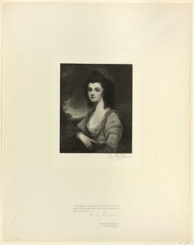 Portret van Mevrouw Davies, uit Oude Engelse Meesters door Timothy Cole