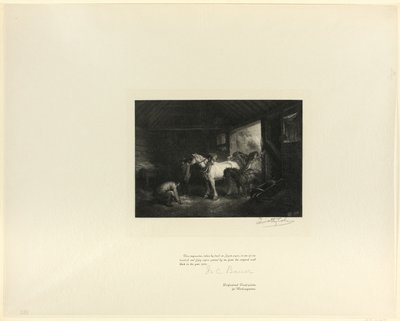 Stalinterieur, uit Old English Masters door Timothy Cole