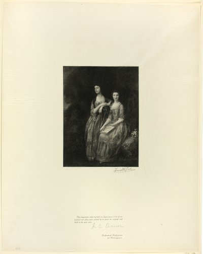 De Zusters: Mrs. Sheridan en Mrs. Tickell, uit Oude Engelse Meesters door Timothy Cole