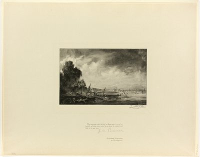 Waterloo Brug (een schets), uit Oude Engelse Meesters door Timothy Cole