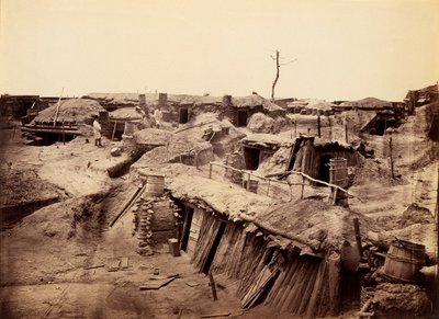 Verblijfplaatsen van mannen in Fort Sedgwick, bekend als Fort Hell door Timothy H. O