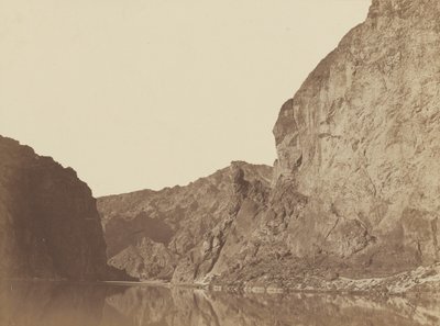 Black Canyon, Colorado River, Onderaan kijkend vanuit Big Horn Camp, #4,1871 (foto) door Timothy O