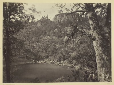 Uitzicht op Apache Lake, Sierra Blanca Range, Arizona door Timothy O