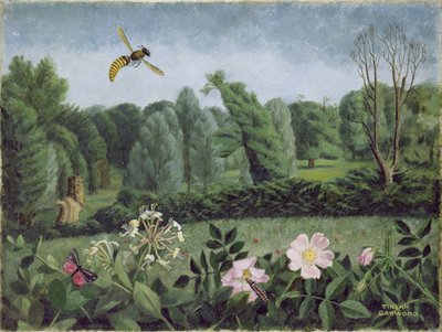 Horzel en wilde roos door Tirzah Ravilious