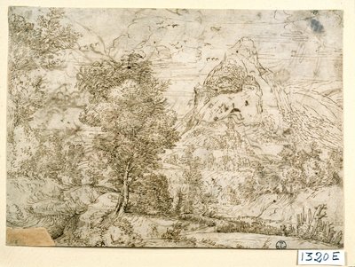 Landschap met Vogels in Vlucht door Titian (c.1488 1576)