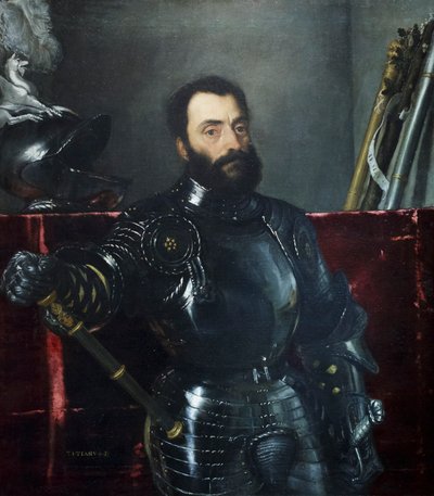 Portret van Francesco Maria I della Rovere door Titian (c.1488 1576)