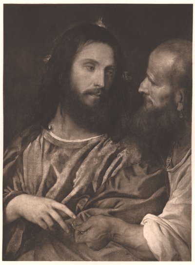 Duits: Der Zinsgroschen Het tribuutgeld door Titian