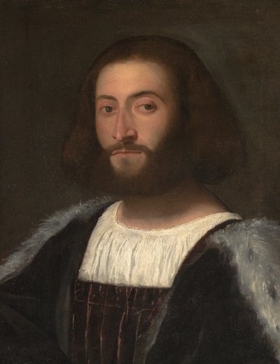 Portret van een man door Titian