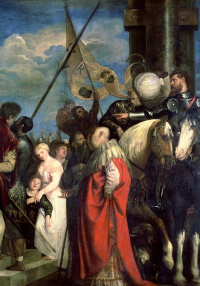 Ecce Homo, 1543 (detail) door Tiziano Vecelli