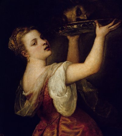 Salome draagt het hoofd van Johannes de Doper door Tiziano Vecelli