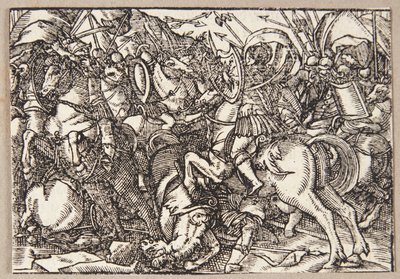 M. Decius leidt de Romeinen in de slag tegen de Latijnen door Tobias Stimmer