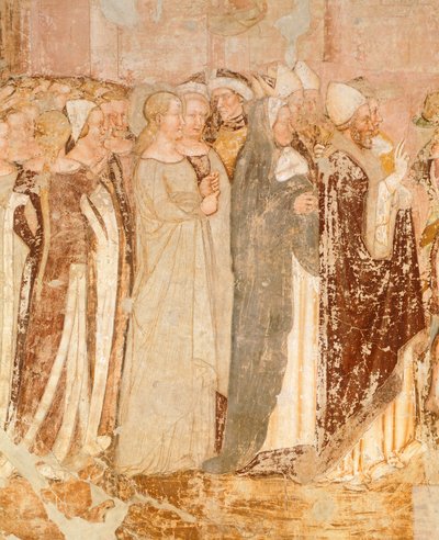 Vertrek uit Rome (detail) door Tomaso da (late 15th century) Modena