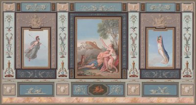 Uitgebreide Muurdecoraties met Venus en Adonis door Tommaso Bigatti