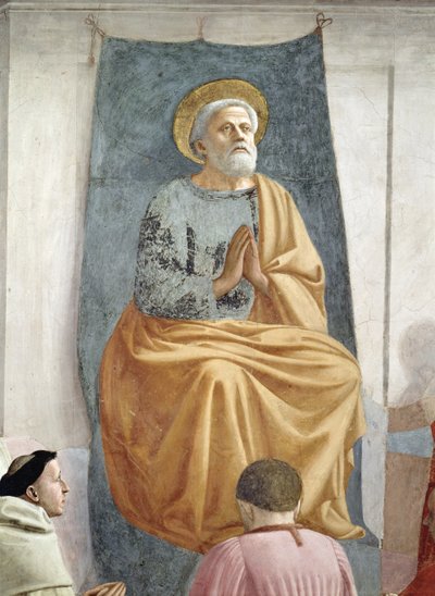 St. Peter als eerste bisschop van Antiochië (detail) door Tommaso Masaccio