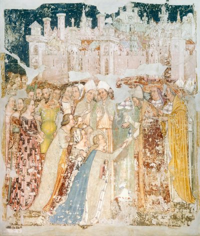 De aankomst van St. Ursula in Rome door Tommaso da Modena