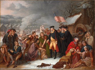 George Washington in Valley Forge, schets, 1854 door Tompkins Harrison Matteson