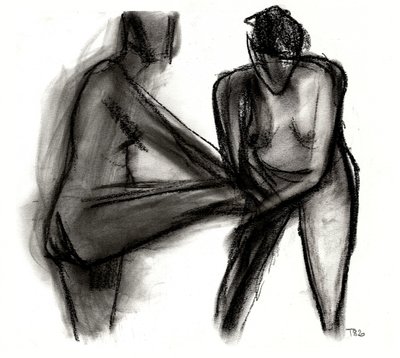Expressieve naaktfiguren door Tore Bahnson
