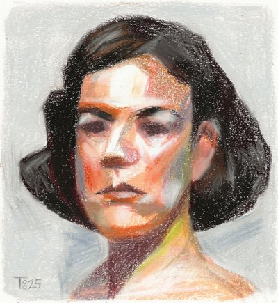Levendig vrouwelijk portret door Tore Bahnson