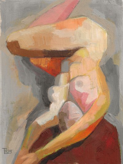 Warme abstracte figuur door Tore Bahnson