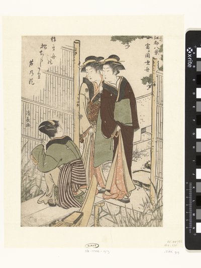 Avondboot te Tomigaoka door Torii Kiyonaga