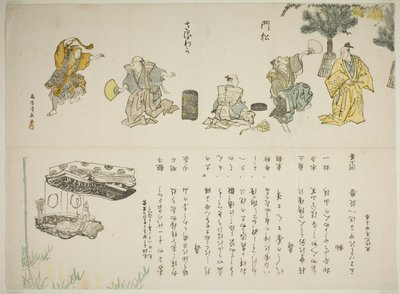 De Saruwaka-dans door Torii Kiyonaga