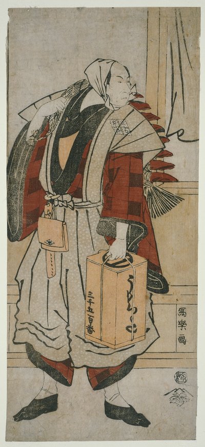 De acteur Matsumoto Koshiro IV als de schipper Minagawa Shin