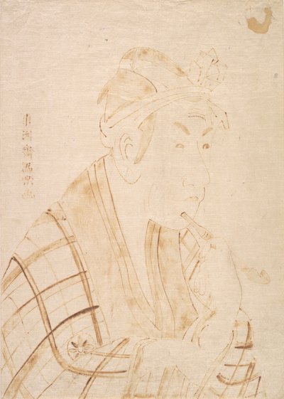 De acteur Matsumoto Koshiro als Banzuin Chobei door Toshusai Sharaku