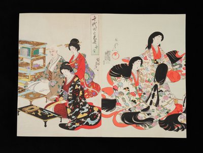Chiyoda Binnenpaleis door Toyohara Chikanobu