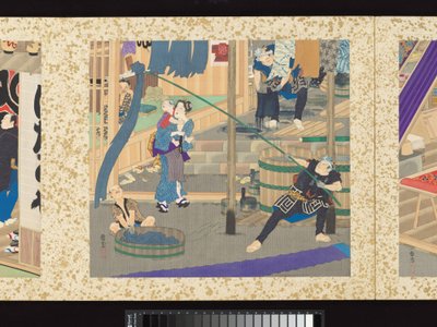  door Toyohara Kunichika