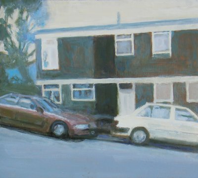 Een plek om te wonen 13, 2011 (olieverf op multiplex) door Trevor Burgess