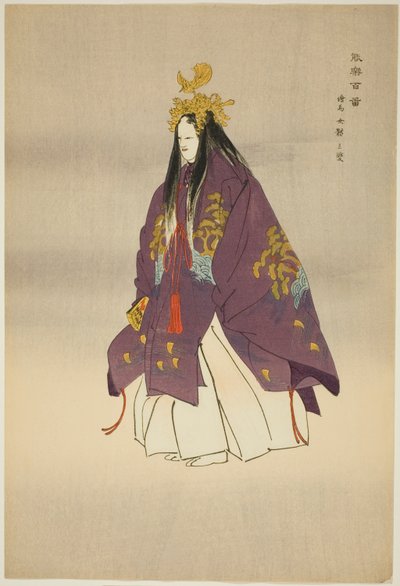 Ema, uit de serie "One Hundred No Dramas (Nogaku hyakuban)". door Tsukioka Kogyo
