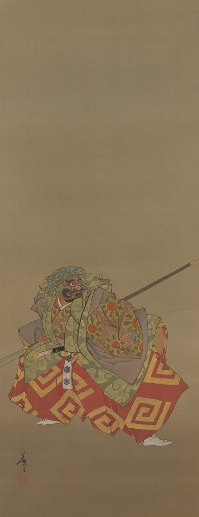 Neblige Nachtmond aus der Serie Zwölf Aspekte des Mondes door Tsukioka Yoshitoshi