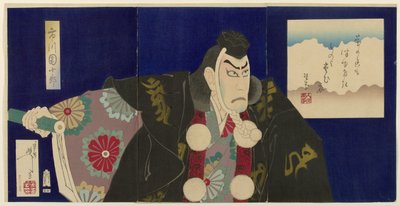 Ichikawa Danjuro IX als Benkei door Tsukioka Yoshitoshi